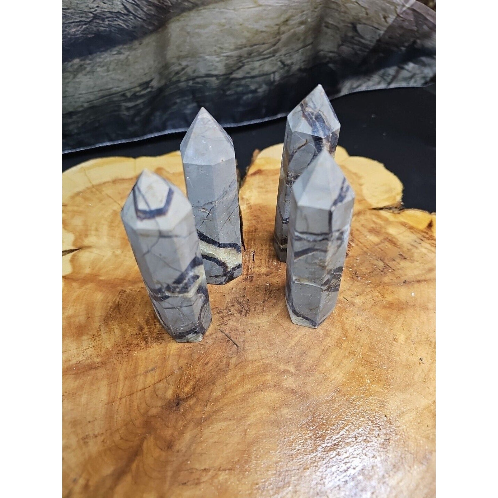 Dragon Septarian Geode Cluster Set — 1 lb, 4 Pieces from Madagascar | CrystalCloud Company | Geodes & Clusters | Wiccan Center
