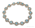 Vintage Blue Topaz Sterling Silver Bracelet | Jewelry > Bracelets | Wiccan Center