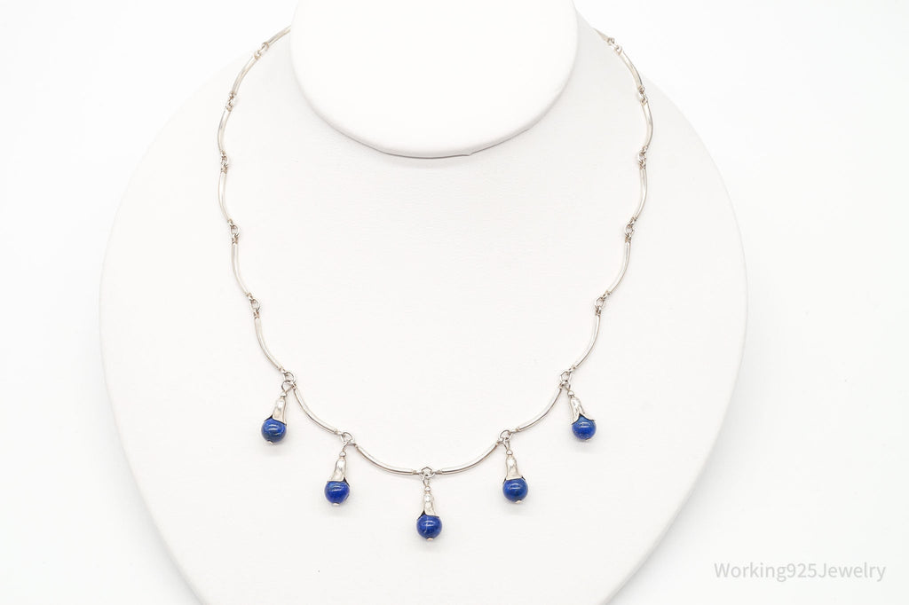 VTG Southwestern Carolyn Pollack Relios Lapis Lazuli Sterling Silver Necklace | Jewelry > Necklaces | Wiccan Center