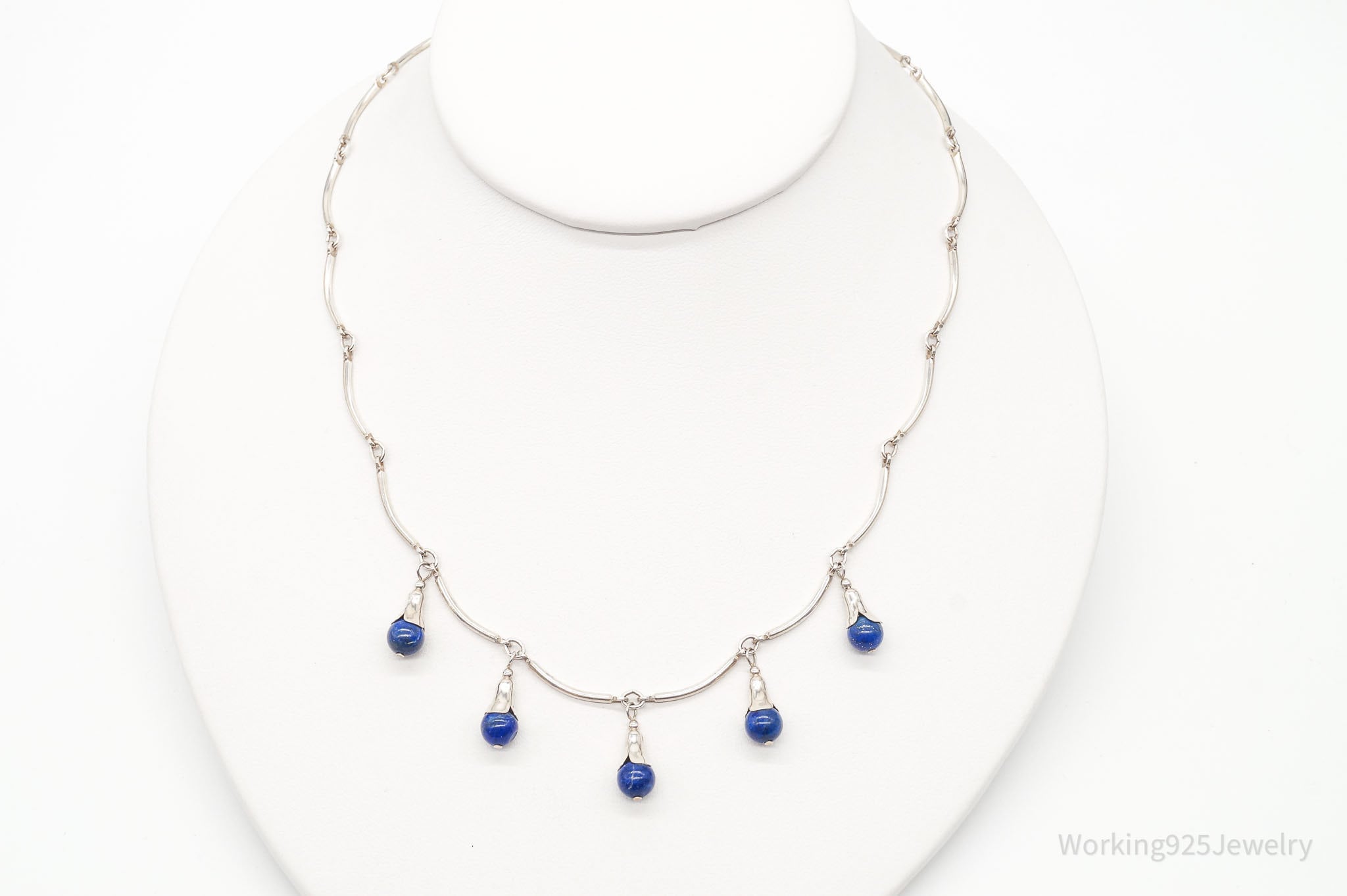 VTG Southwestern Carolyn Pollack Relios Lapis Lazuli Sterling Silver Necklace | Jewelry > Necklaces | Wiccan Center
