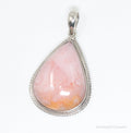 Vintage Large Pink Agate Sterling Silver Southwestern Necklace Pendant | Jewelry > Necklaces > Pendants | Wiccan Center