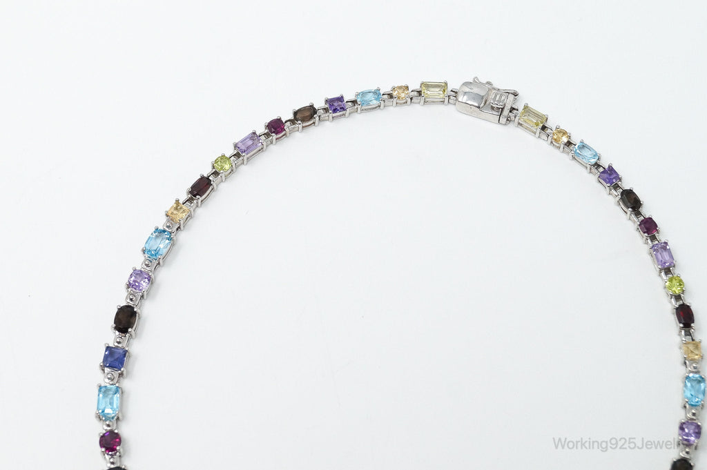 Vintage Multi Stone Sterling Silver Necklace | Jewelry > Necklaces > Pendants | Wiccan Center