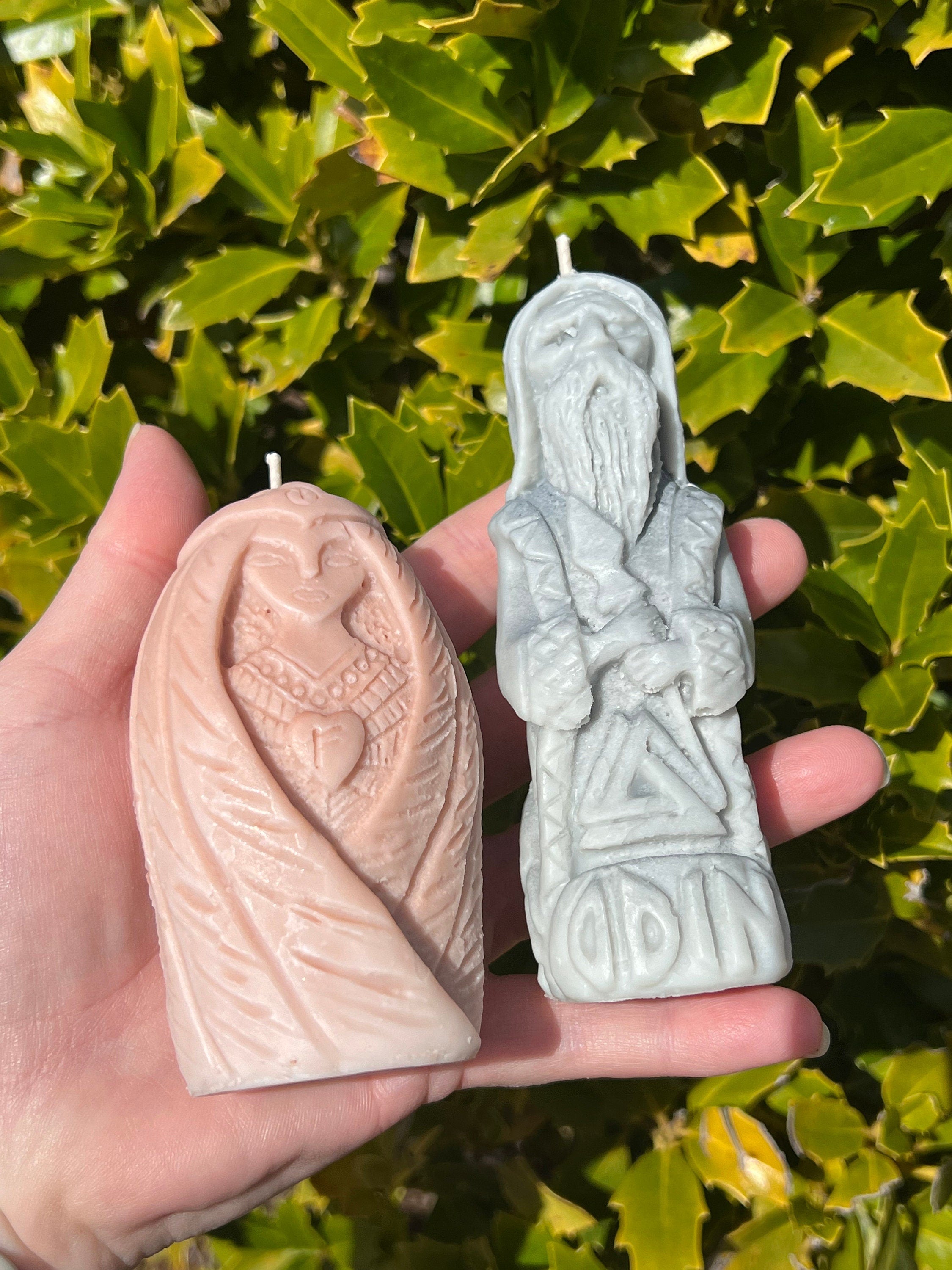 SPECIAL EDITION Odin Candle | Norse Pagan Viking God Shaman All Seeing Valhalla Runes Offering Ritual Figure Witchcraft Altar Deity Statue | | Wiccan Center
