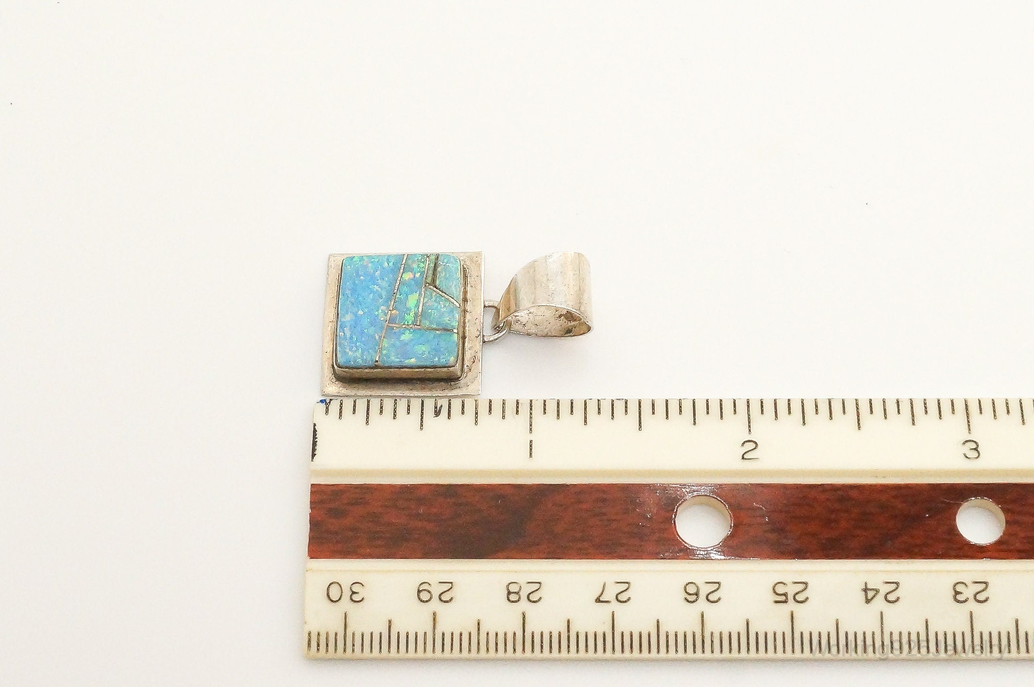 Vintage Native American B. Piaso Jr. Opal Sterling Silver Pendant | Jewelry > Necklaces > Pendants | Wiccan Center