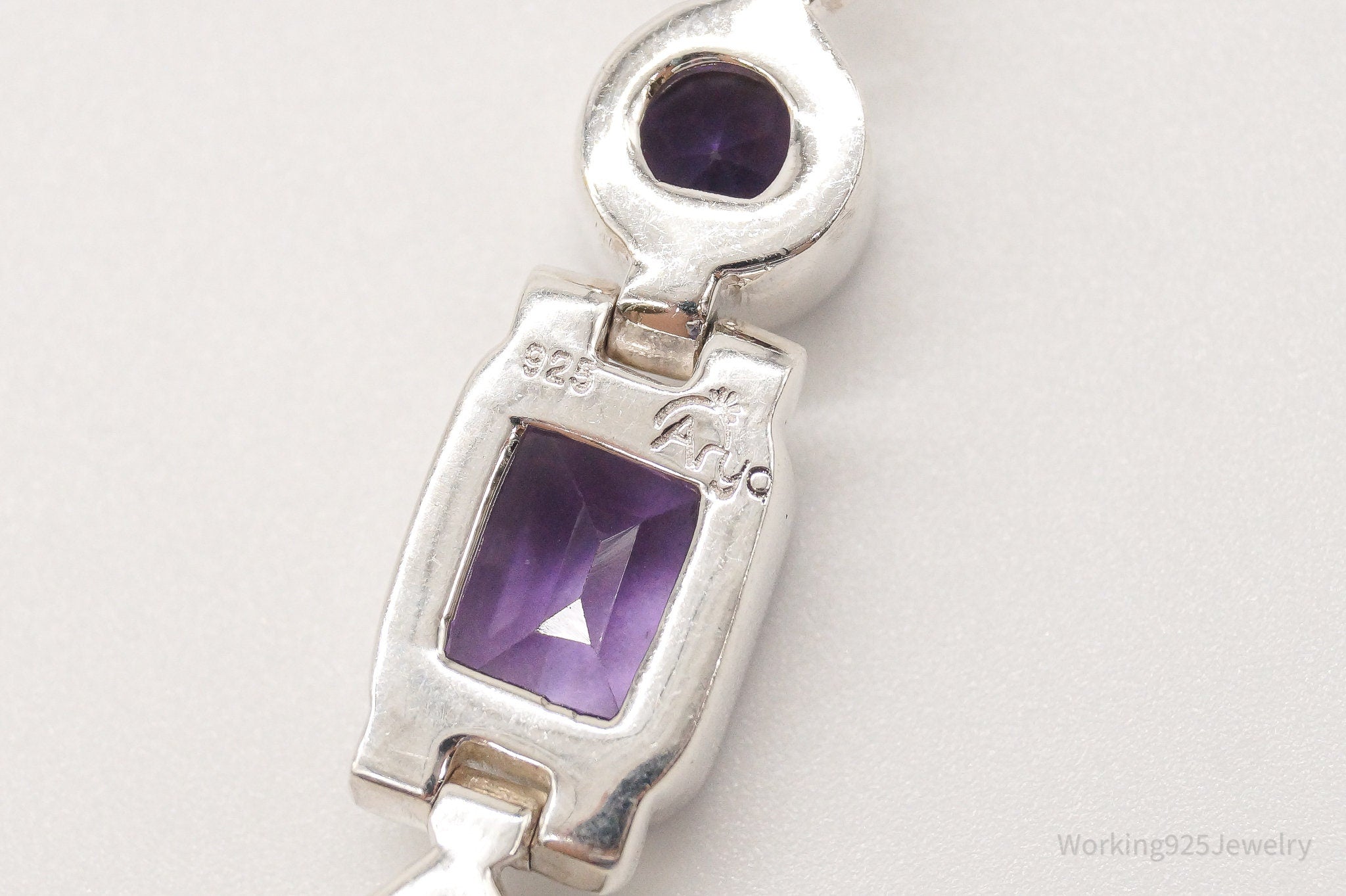Vintage Designer Aryo Amethyst Sterling Silver Pendant | Jewelry > Necklaces > Pendants | Wiccan Center
