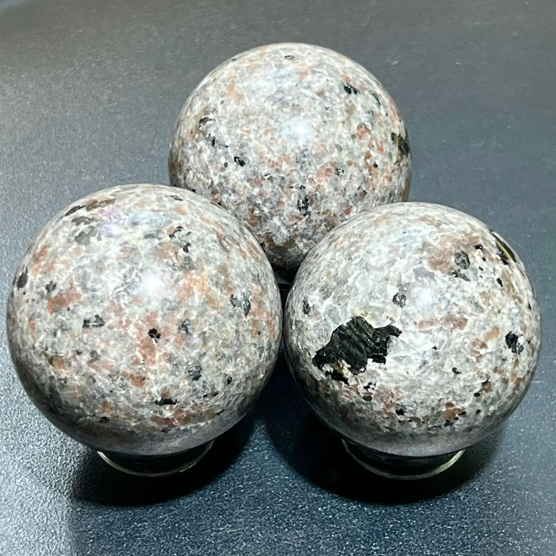 Large Syenite Polished Spheres (UV Reactive) Wholesale Carvings | Home & Living > Home Decor > Home Accents > Rocks & Geodes | Wiccan Center