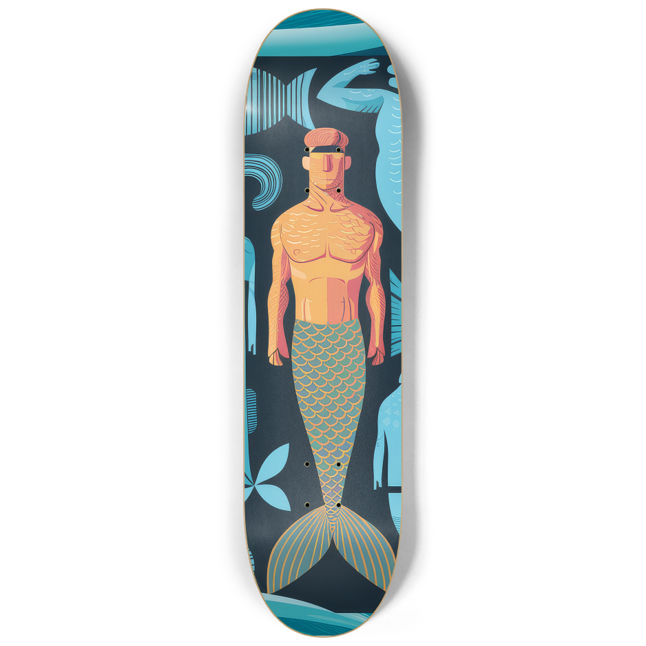 Marine Kin Skateboard Set – 3-Piece Ocean Art Series | Skateboard | Wiccan Center