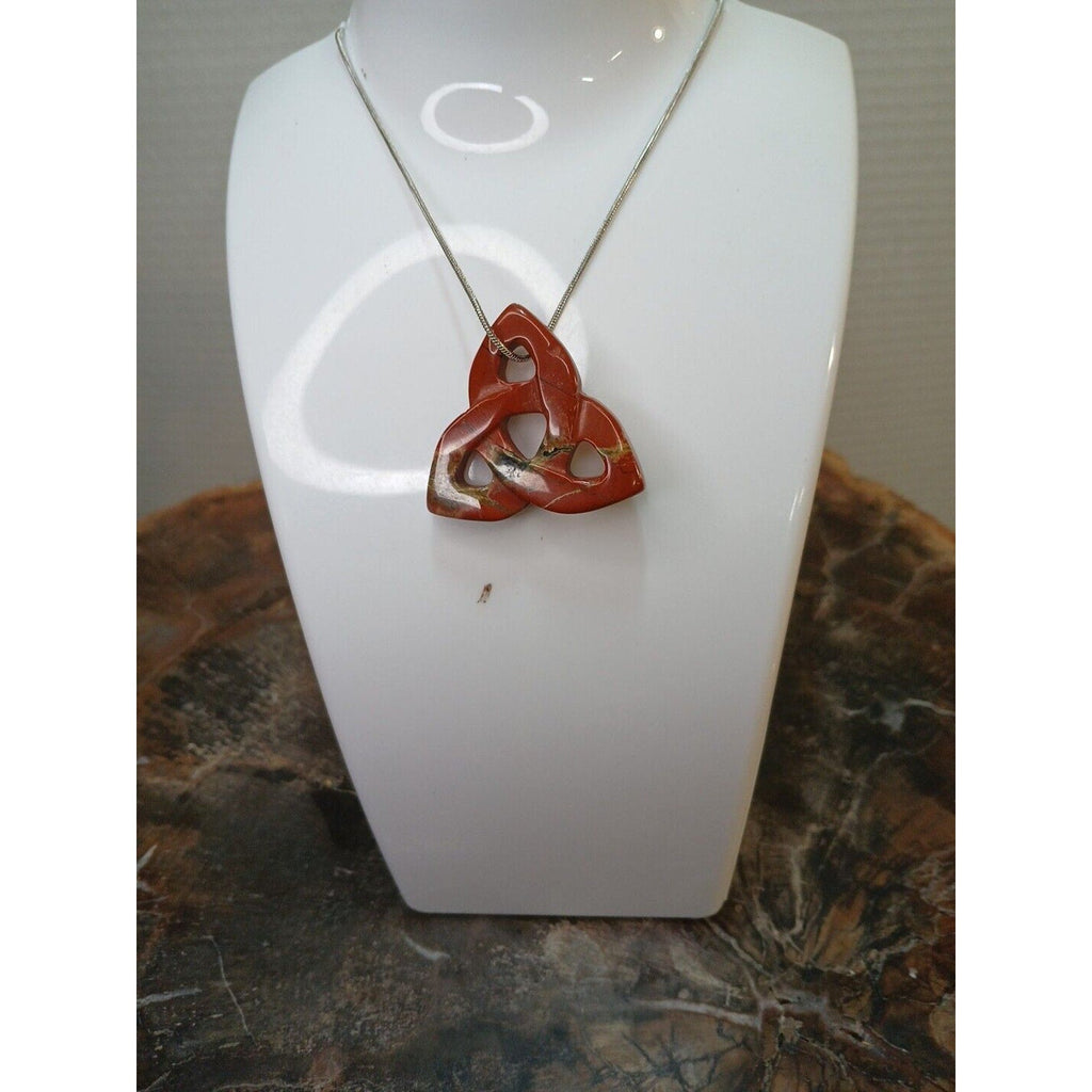 Ocean Jasper Agate Necklace — 925 Sterling Silver Chain