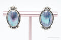 Vintage Navajo Native American QT Quoc Blue Sterling Silver Earrings | Jewelry > Earrings | Wiccan Center