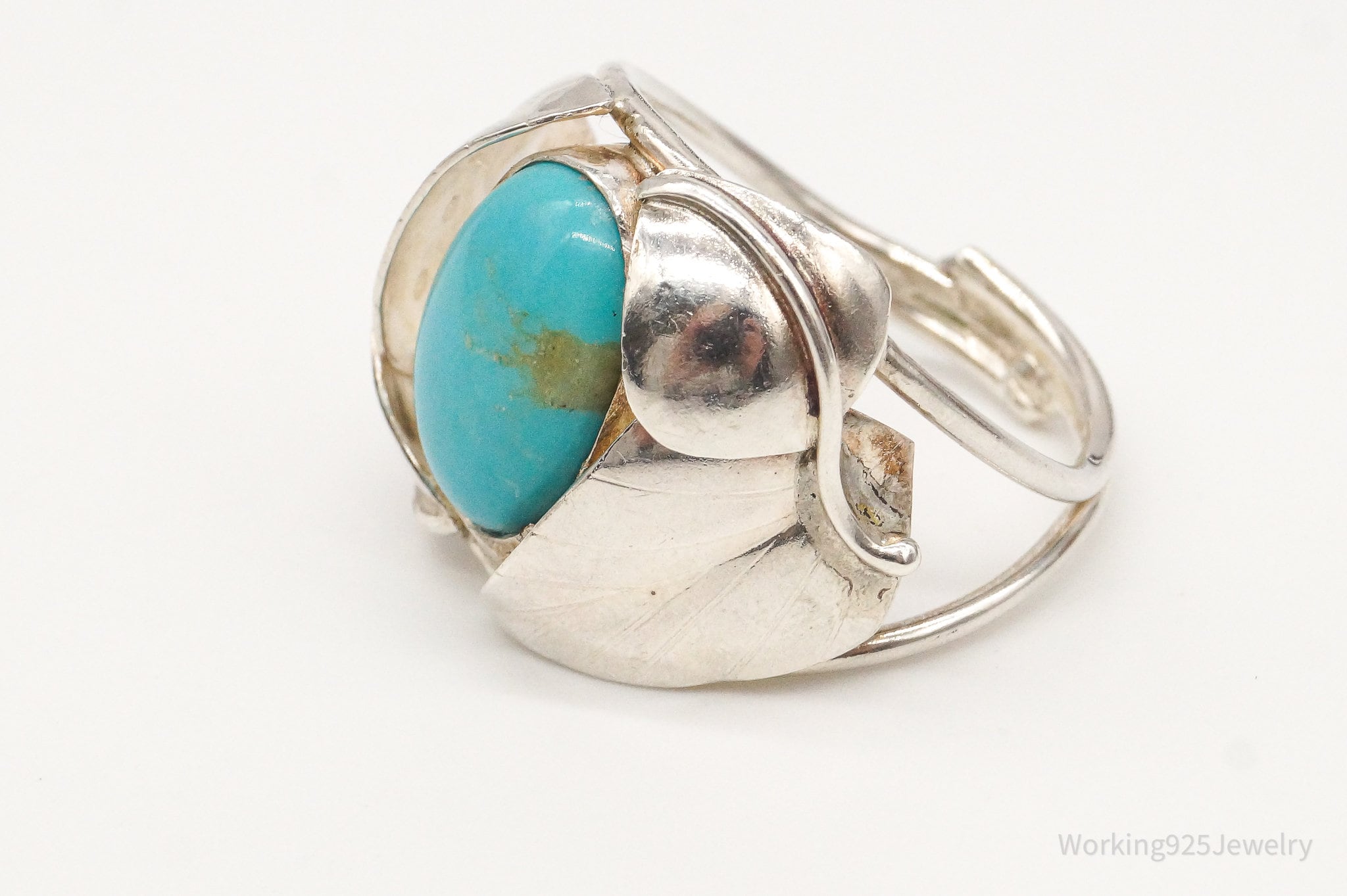 Vintage Turquoise Silver Ring - Size 9.25 | Jewelry > Rings | Wiccan Center