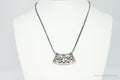 Vintage Silpada Retired Floral Curved Bar Slide Sterling Silver Necklace | Jewelry > Necklaces > Pendants | Wiccan Center
