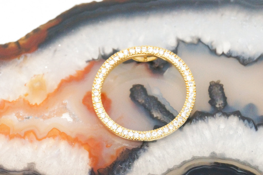 Vintage Gold Vermeil Cubic Zirconia Geometric Sterling Silver Necklace Pendant | Jewelry > Necklaces > Pendants | Wiccan Center