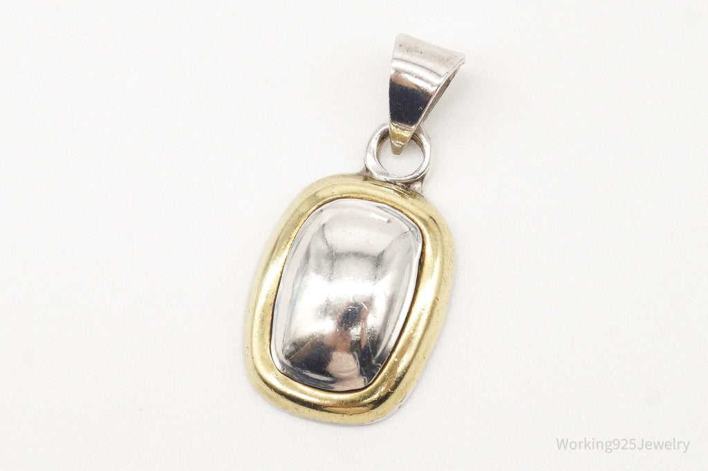 Vintage Mexico Laton Brass Sterling Silver Pendant | Jewelry > Necklaces > Pendants | Wiccan Center