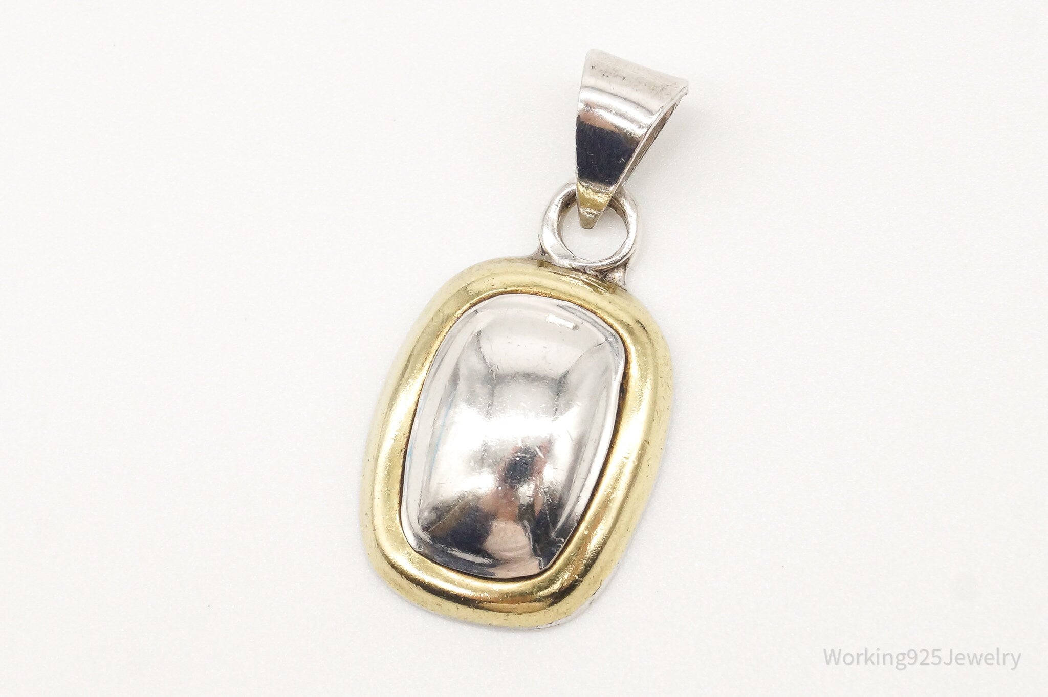 Vintage Mexico Laton Brass Sterling Silver Pendant | Jewelry > Necklaces > Pendants | Wiccan Center