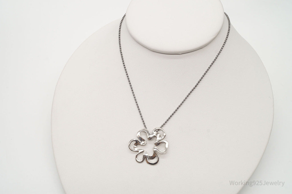 Vintage Designer Silpada Retired Flower Sterling Silver Necklace | Jewelry > Necklaces > Pendants | Wiccan Center