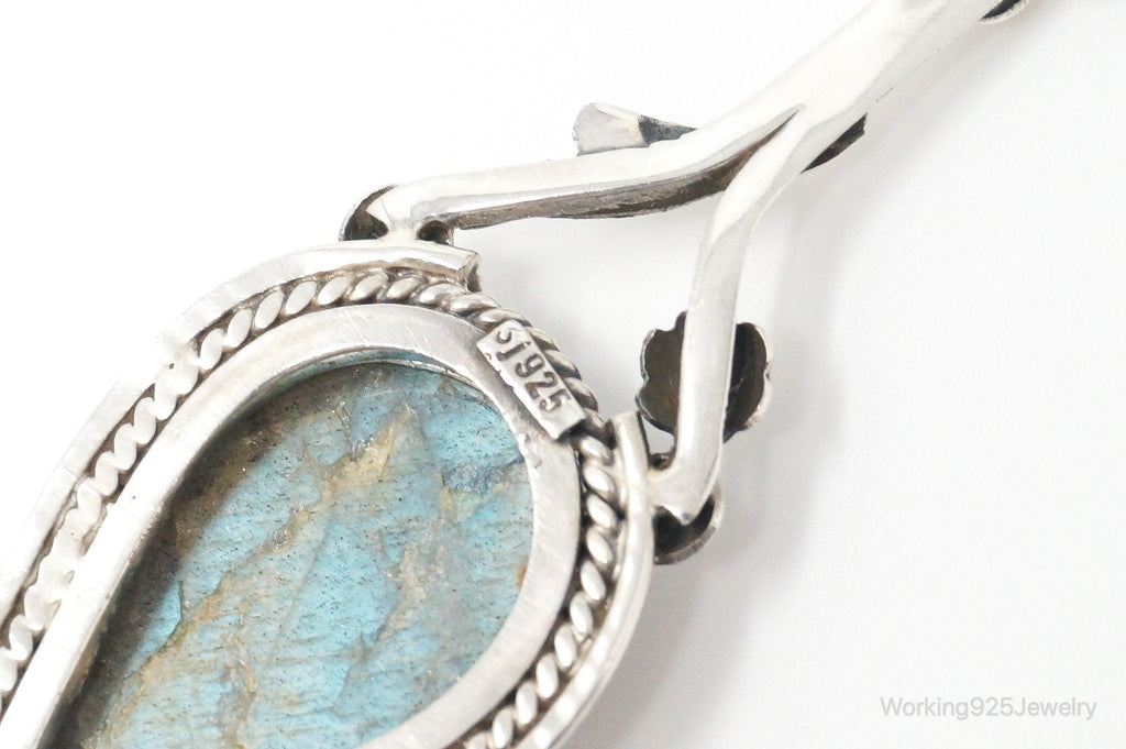 Large Designer Supreme Jewelers Labradorite Sterling Silver Pendant | Jewelry > Necklaces > Pendants | Wiccan Center