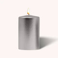 Metallic Silver Pillar Candle - 2.5 x 4" - 6 Pack | Pillar Candle | Wiccan Center