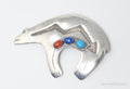 VTG Native American Edith James Bear Handmade Sterling Silver Pendant Pin | Jewelry > Necklaces > Pendants | Wiccan Center