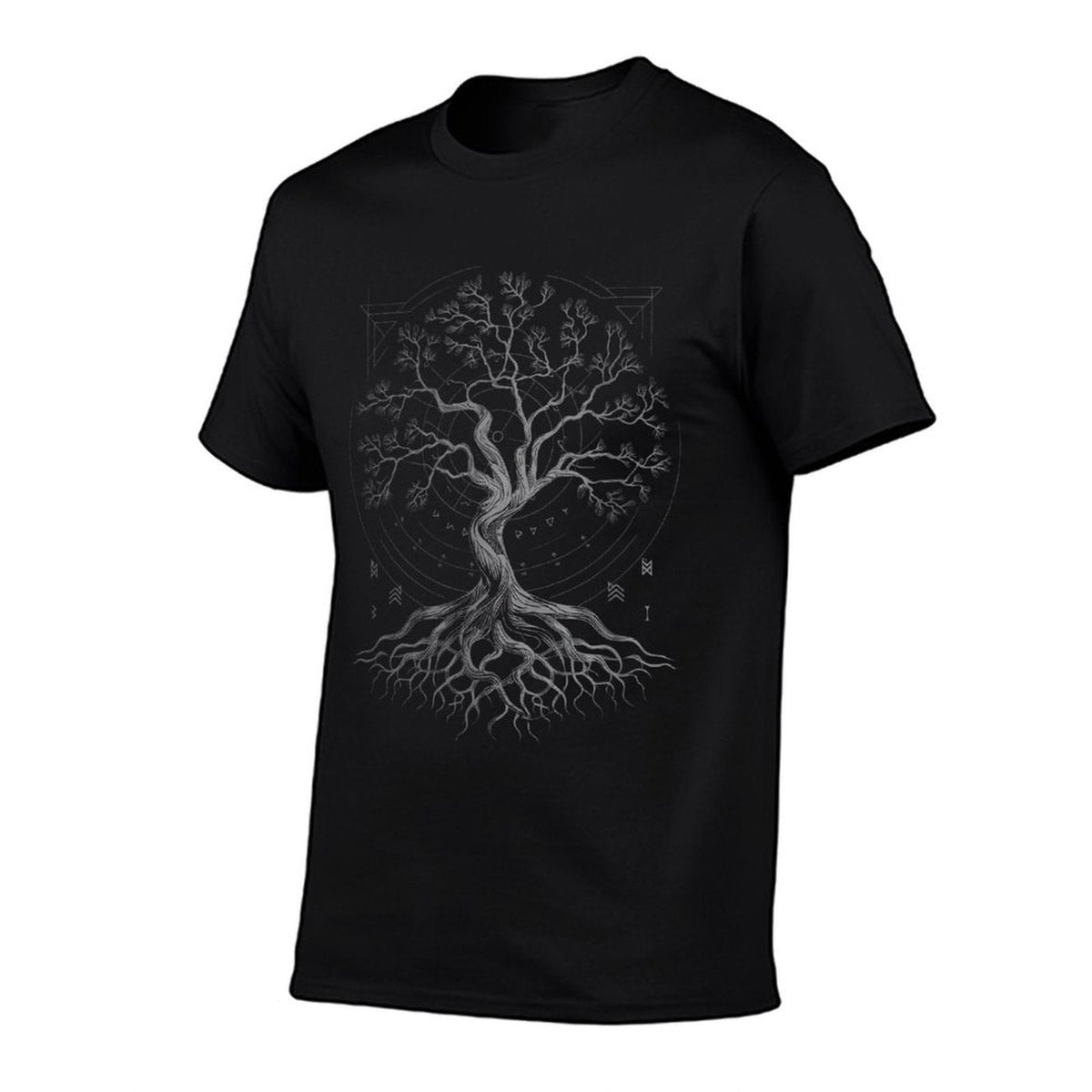 Tree Life Yggdrasil Viking Mythology Slim-fit Cut T-Shirt | T-Shirts | Wiccan Center