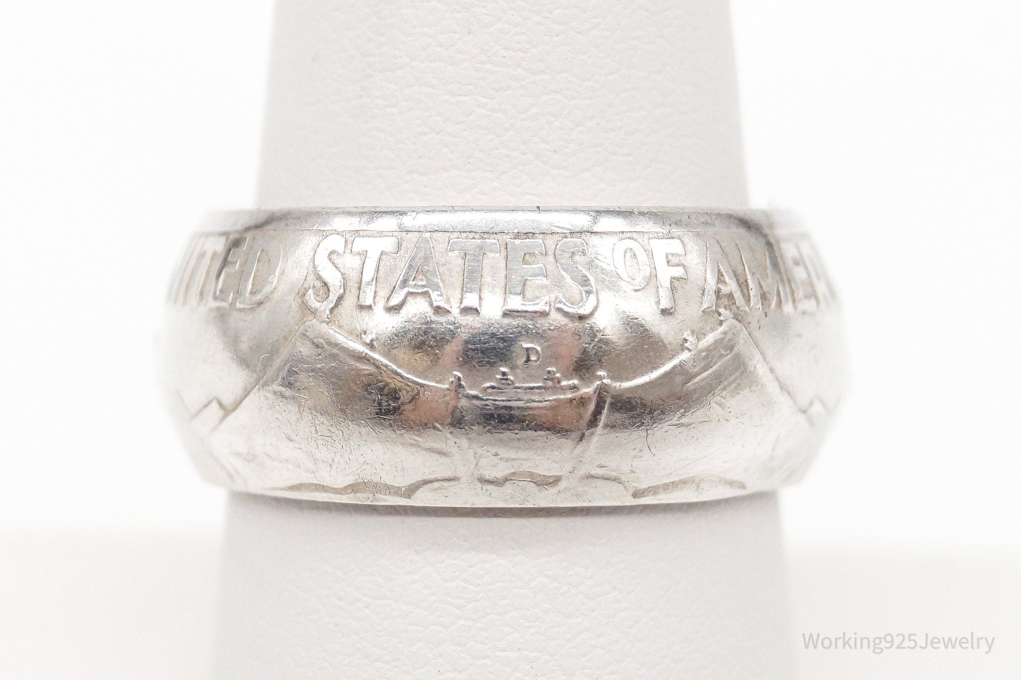 Vintage 1960 Half Dollar Silver Ring - Size 7 | Jewelry > Rings | Wiccan Center