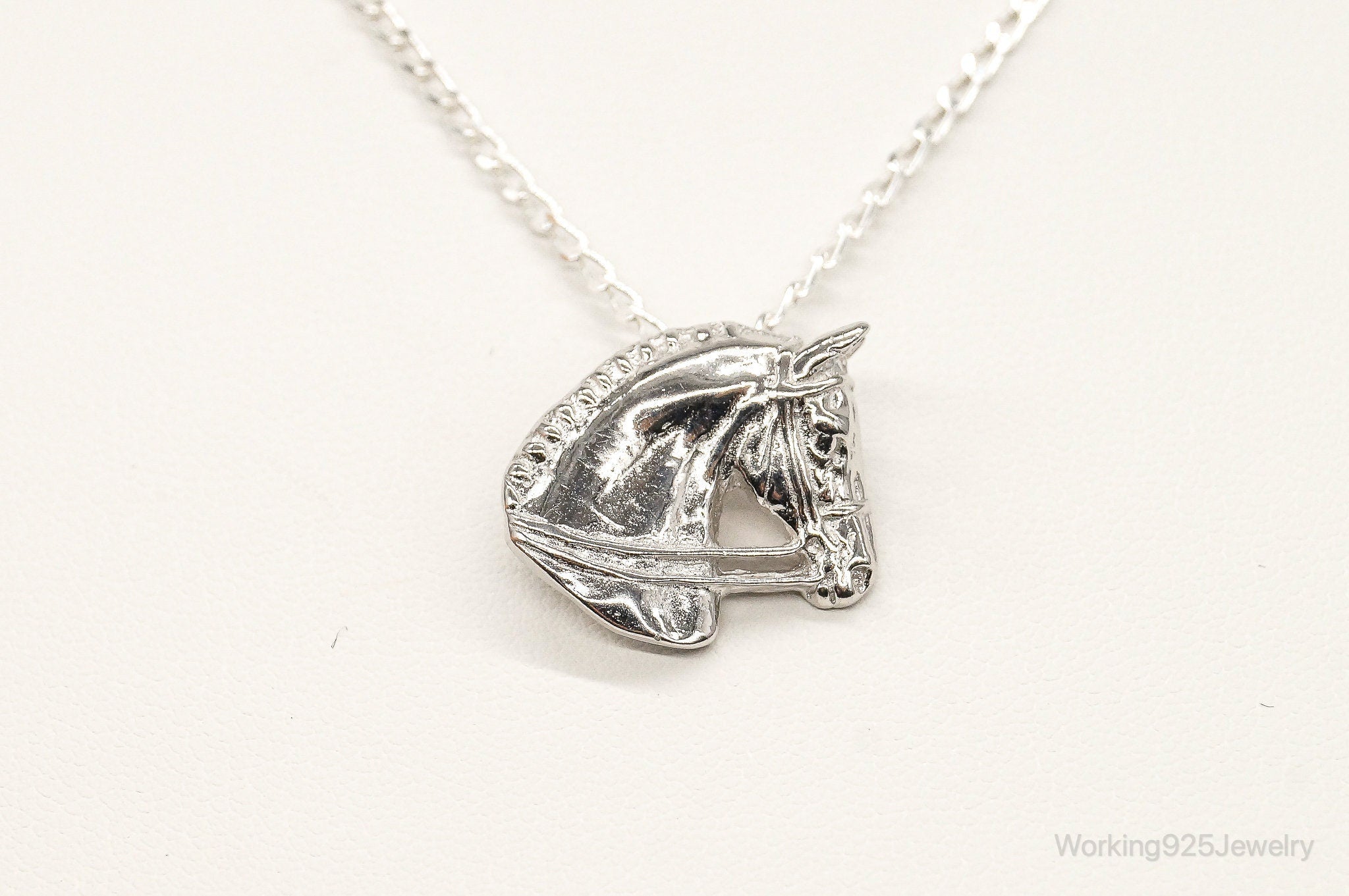 Vintage Horse Lover Sterling Silver Necklace | Jewelry > Necklaces > Pendants | Wiccan Center