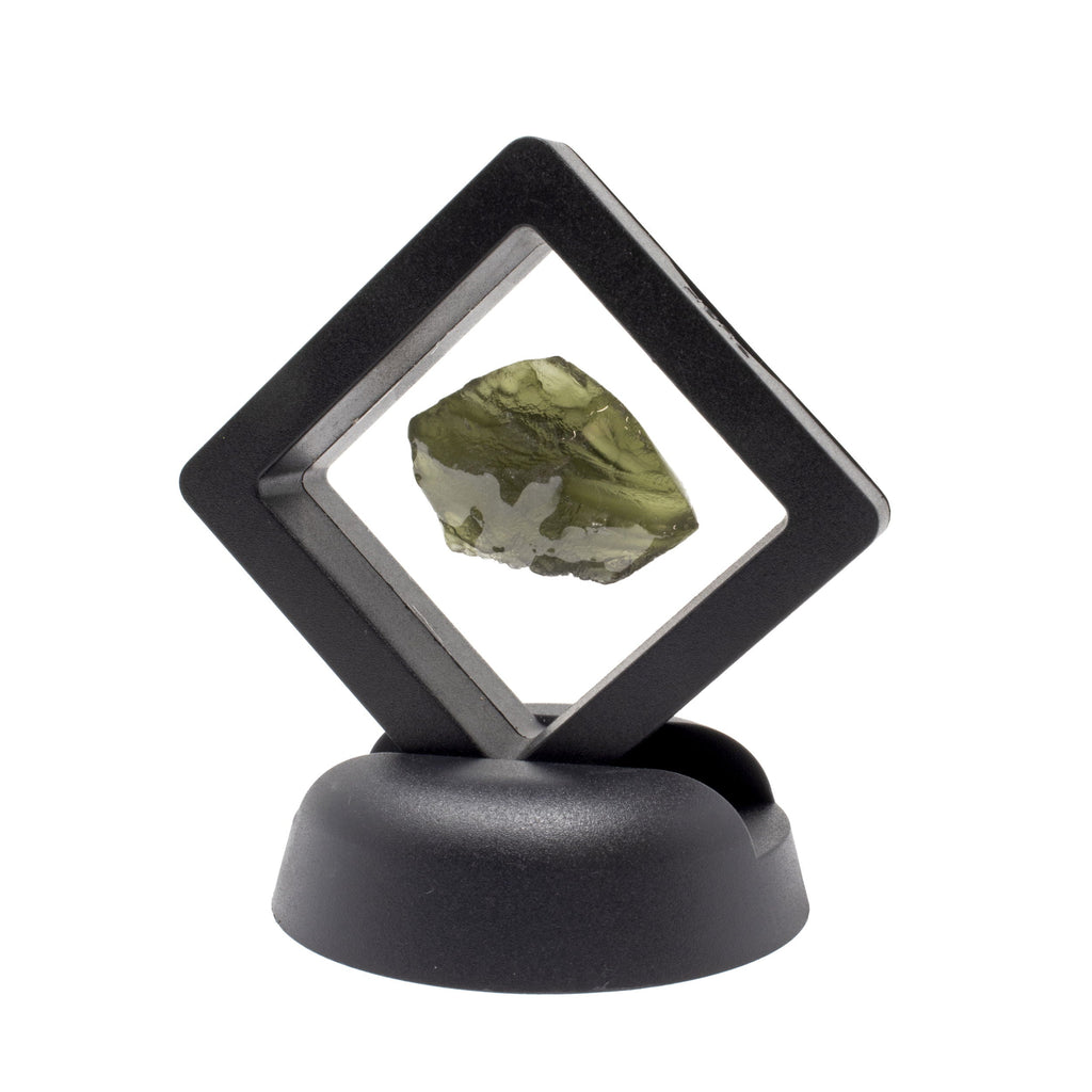 Moldavite Tektite Raw Nugget -"Shield" in Gel Case | Crystals & Minerals > Specimens | Wiccan Center