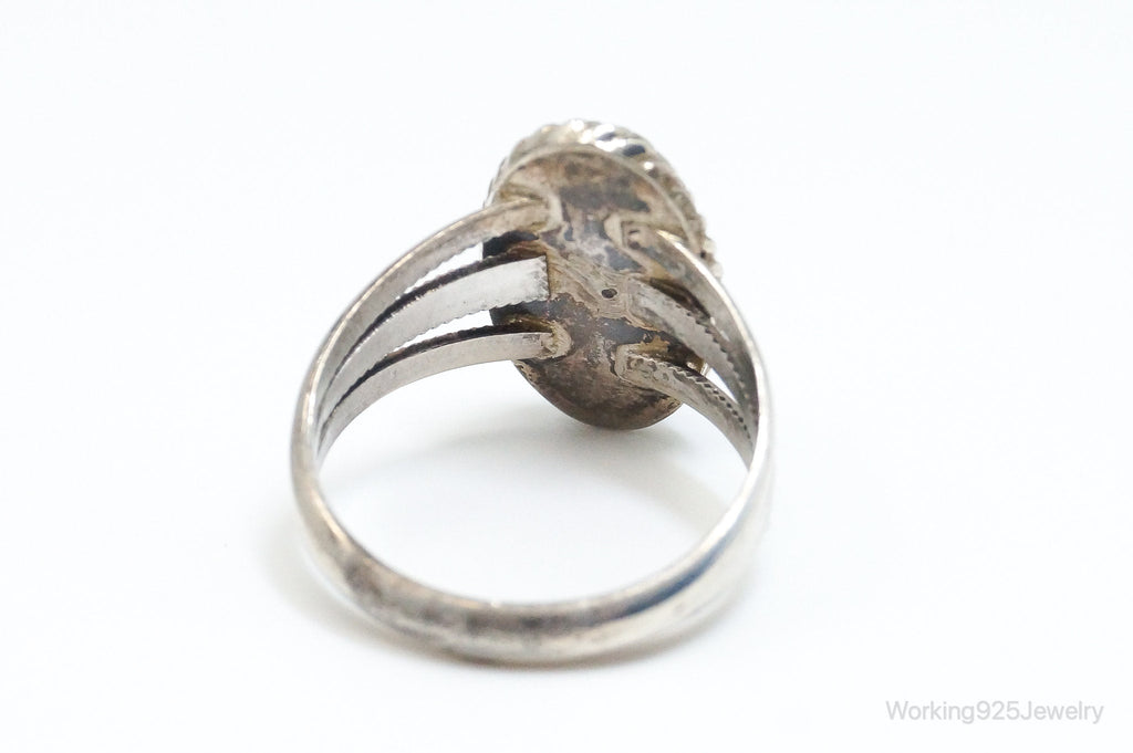 Vintage Native American Paua Abalone Shell Sterling Silver Ring - SZ 6.25 | Jewelry > Rings | Wiccan Center