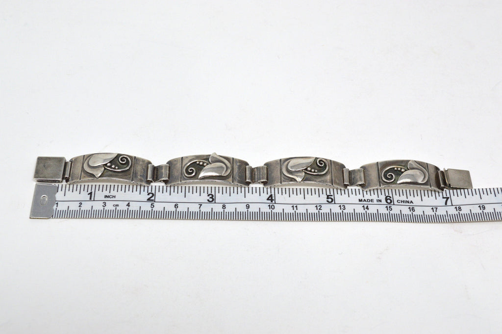 Rare Vintage Laurence Foss Modernist Sterling Silver Bracelet - Georg Jensen | Jewelry > Bracelets | Wiccan Center