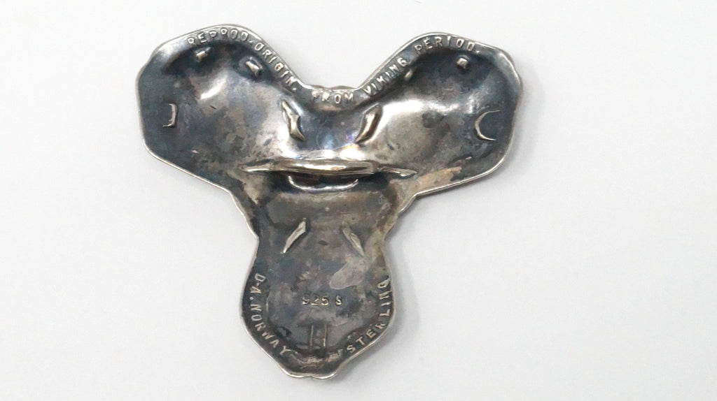 David Andersen Norway Viking Saga Trefoil Beast Sterling Silver Necklace Pendant | Jewelry > Necklaces > Pendants | Wiccan Center
