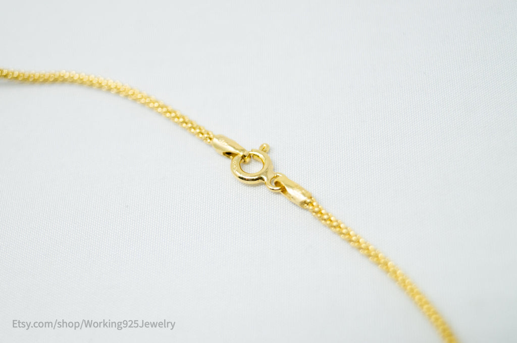 Vintage Art Deco Citrine Accented Gold Vermeil Sterling Silver Necklace | Jewelry > Necklaces > Pendants | Wiccan Center