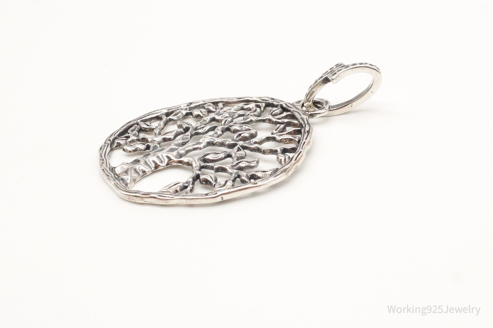 Vintage Tree Openwork Sterling Silver Pendant | Jewelry > Necklaces > Pendants | Wiccan Center