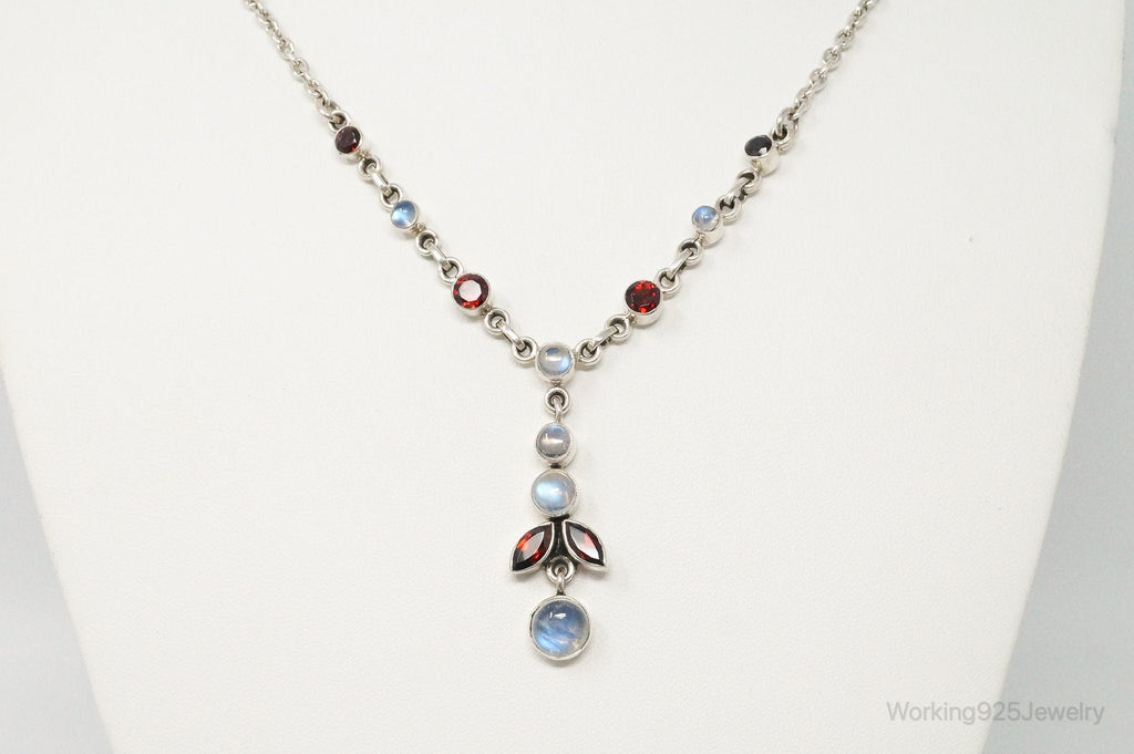 Designer Nicky Butler Moonstone Garnet Sterling Silver Necklace | Jewelry > Necklaces > Pendants | Wiccan Center