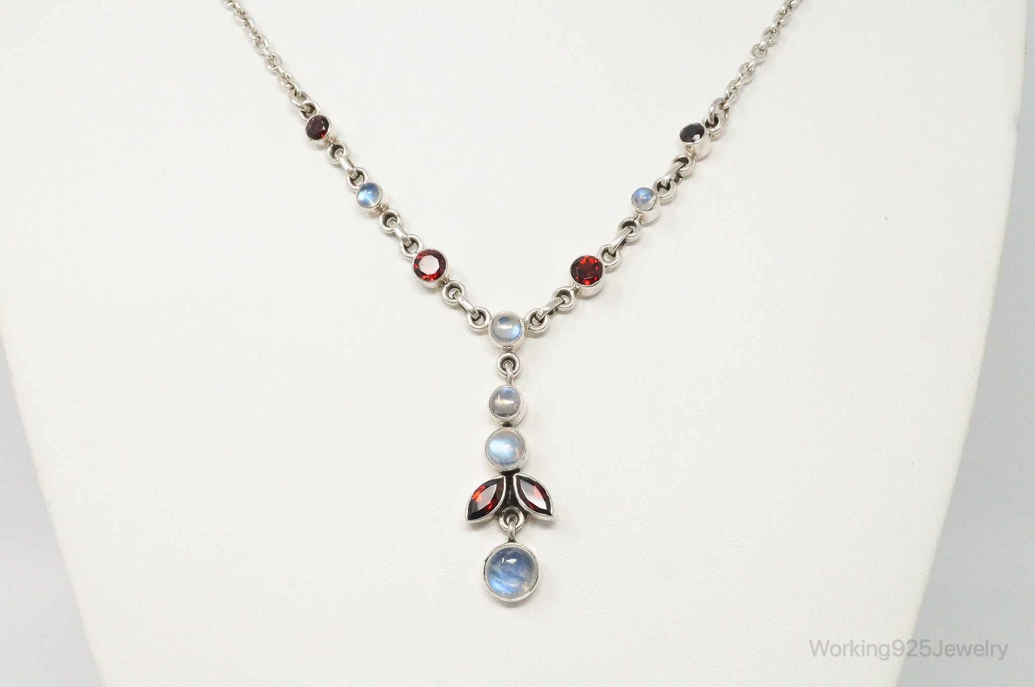 Designer Nicky Butler Moonstone Garnet Sterling Silver Necklace | Jewelry > Necklaces > Pendants | Wiccan Center