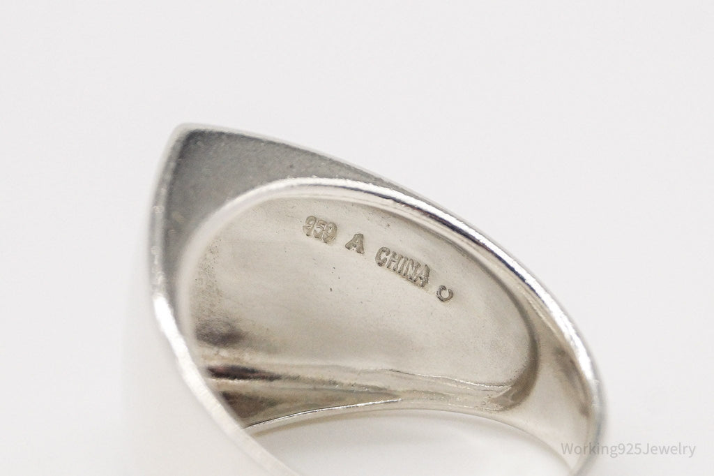 Vintage Modernist Style 950 Silver Ring - Size 10 | Jewelry > Rings | Wiccan Center