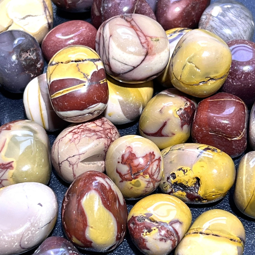 Australian Mookaite Jasper Tumbled Stones Mineral (By The Piece or Pound) | Home & Living > Home Decor > Home Accents > Rocks & Geodes | Wiccan Center