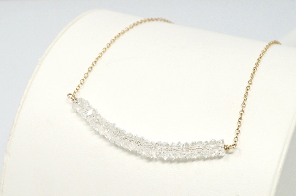 Vintage Designer Deb Guyot Quartz 14K Gold Filled Sterling Silver Necklace | Jewelry > Necklaces > Pendants | Wiccan Center