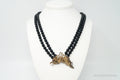 1987 Franklin Mint Year Of The Dragon Gold Vermeil Sterling Silver Pin Necklace | Jewelry > Necklaces > Pendants | Wiccan Center