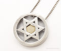 Vintage Star Of David Brass Copper Sterling Silver Necklace | Jewelry > Necklaces > Pendants | Wiccan Center