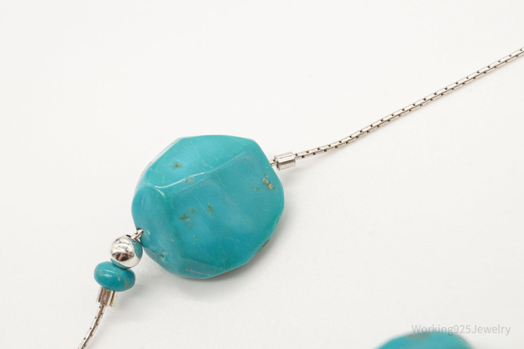 Vintage Israel Designer Avi Soffer Turquoise Sterling Silver Necklace | Jewelry > Necklaces > Pendants | Wiccan Center