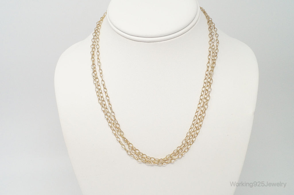 Italian Vintage Designer LIRM Gold Vermeil Sterling Silver Necklace | Jewelry > Necklaces > Pendants | Wiccan Center