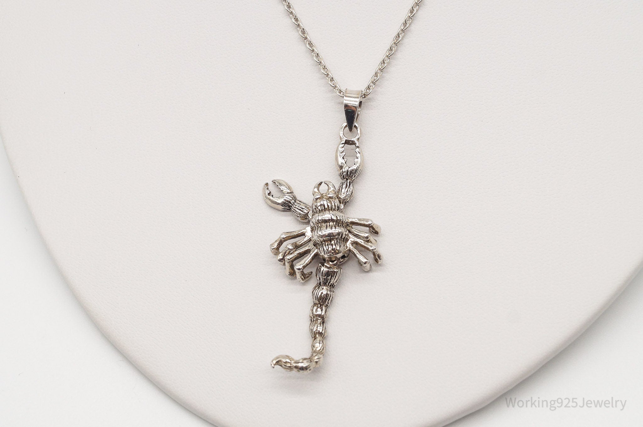 Vintage Moving Scorpion Sterling Silver Necklace | Jewelry > Necklaces > Pendants | Wiccan Center