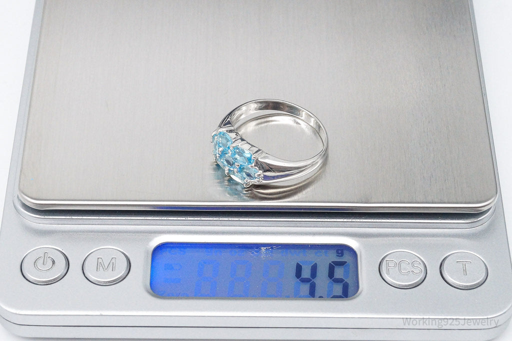Vintage Blue Topaz Sterling Silver Ring - Size 10 | Jewelry > Rings | Wiccan Center
