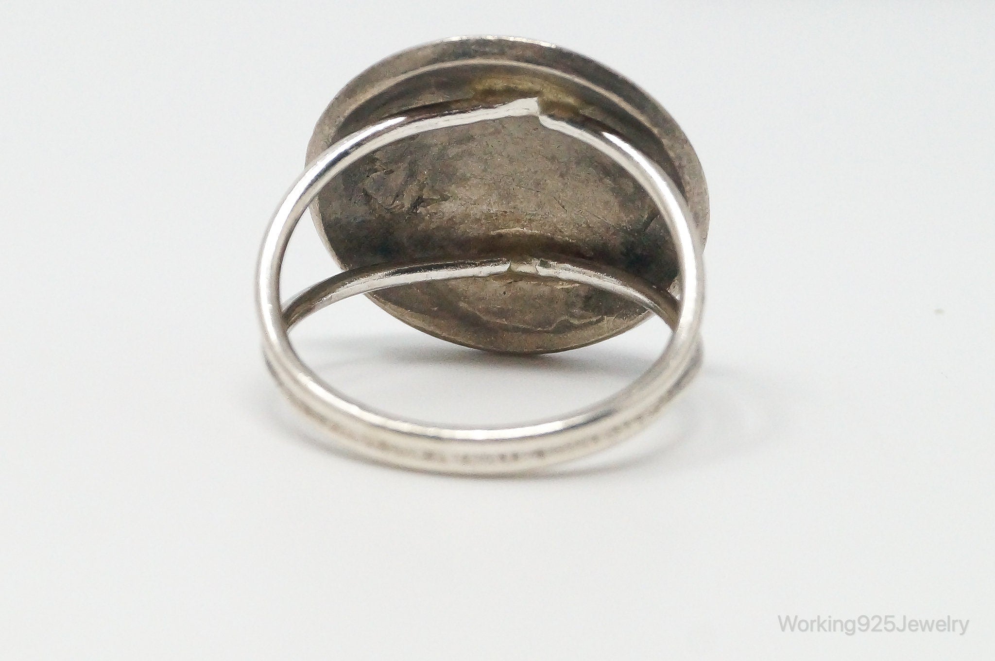 Vintage Buffalo Nickel Coin Sterling Silver Ring - Size 8.5 | Jewelry > Rings | Wiccan Center