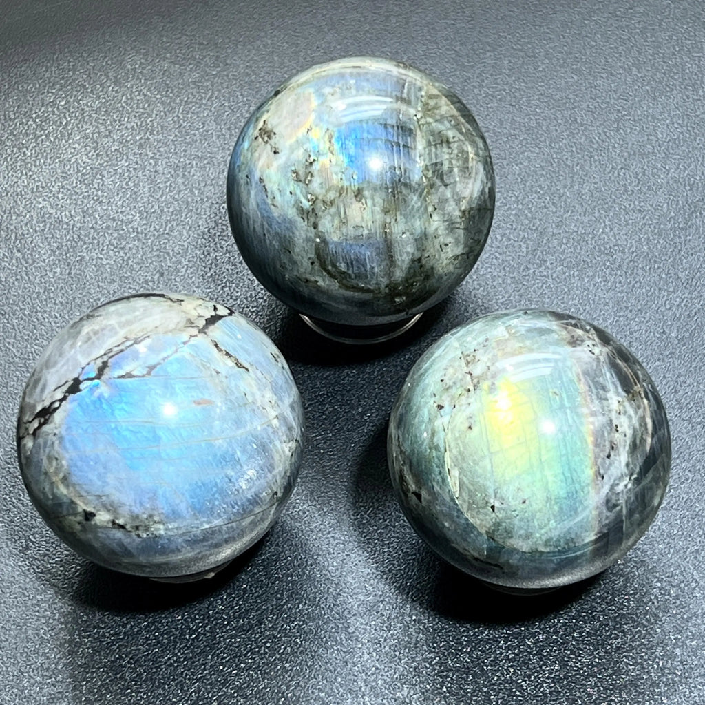 Flashy Labradorite Spheres (50-60mm) Wholesale Carving | Home & Living > Home Decor > Home Accents > Rocks & Geodes | Wiccan Center