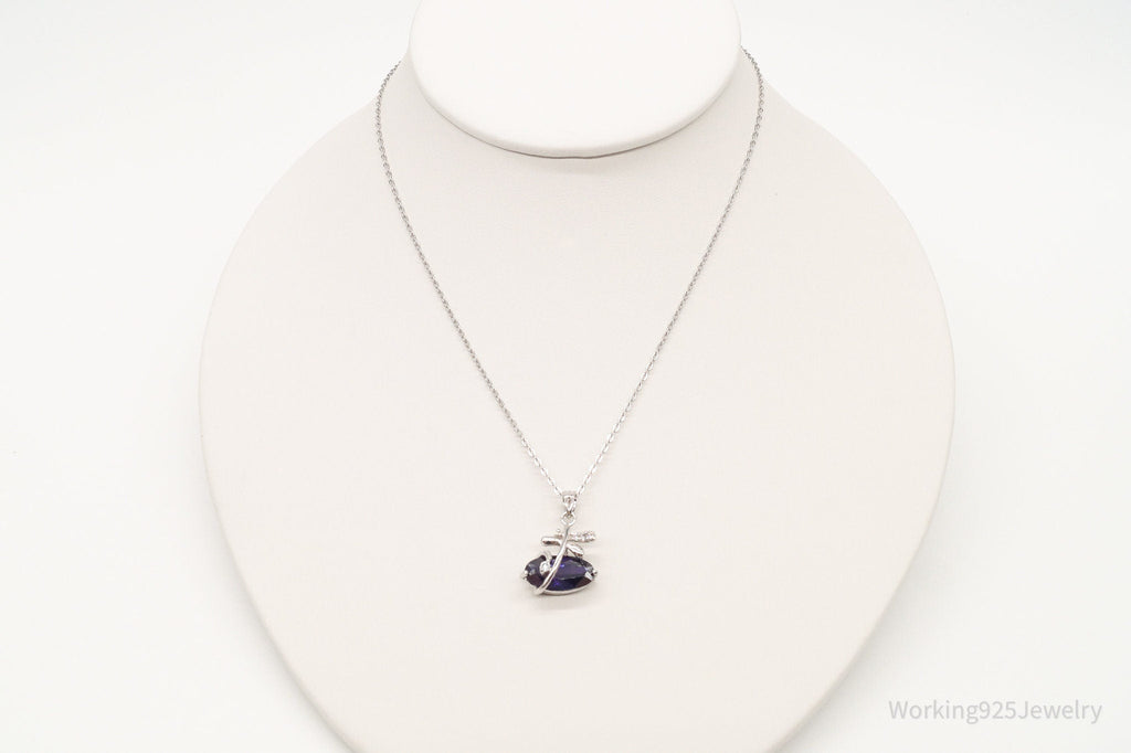 Cubic Zirconia Lab Amethyst Sterling Silver Necklace | Jewelry > Necklaces > Pendants | Wiccan Center