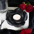 Black Rose Resin Tealight Candle Holder | | Wiccan Center