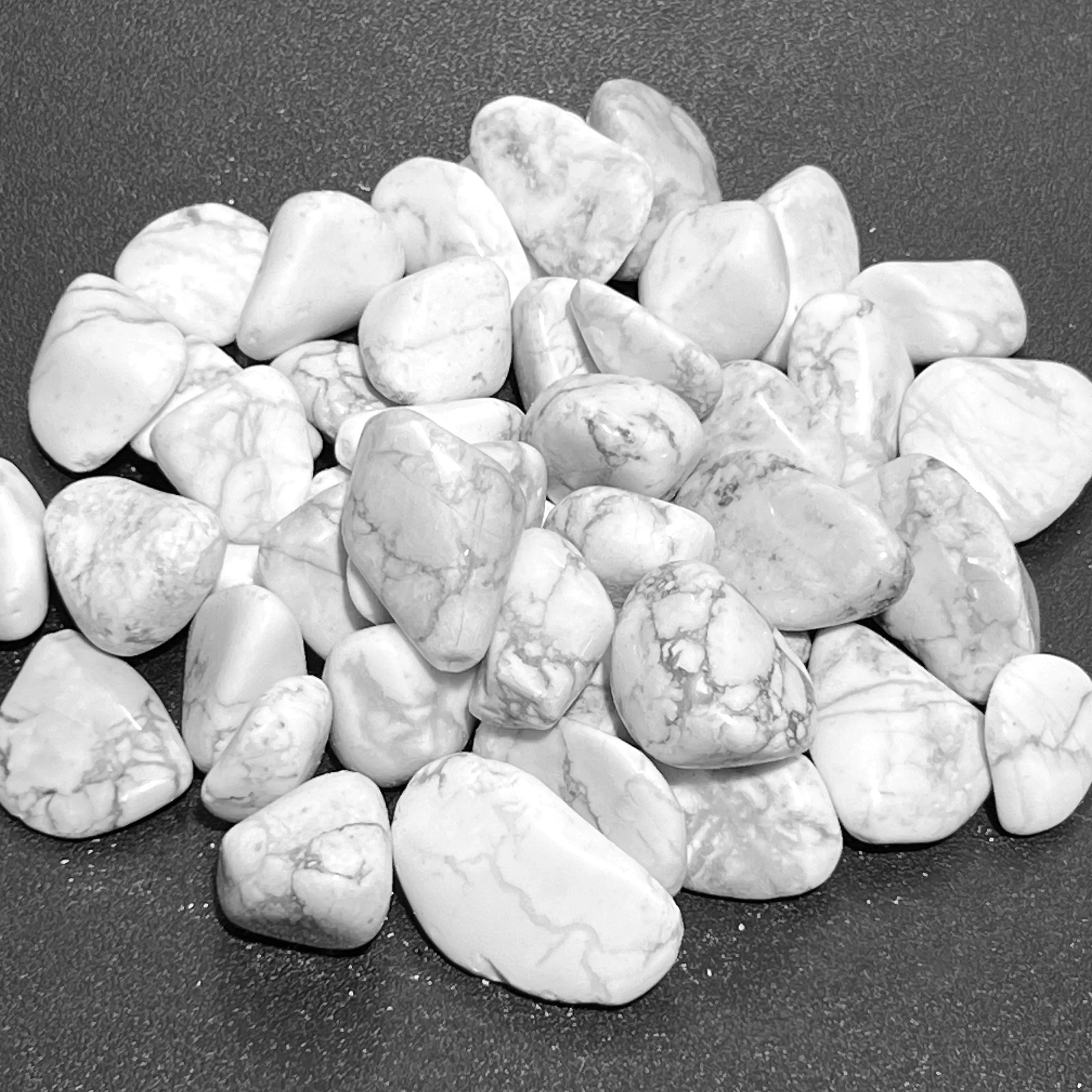 White Howlite Tumbled Stones (By The Piece Or Pound) Wholesale | Home & Living > Home Decor > Home Accents > Rocks & Geodes | Wiccan Center