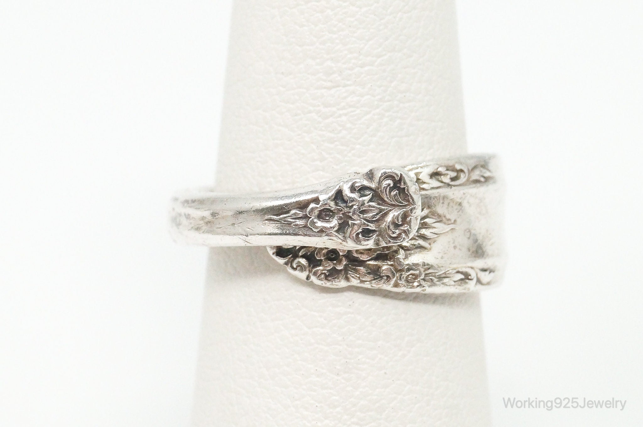 Antique International Sterling Silver "Prelude" Floral Spoon Ring Size 6.5 | Jewelry > Rings | Wiccan Center