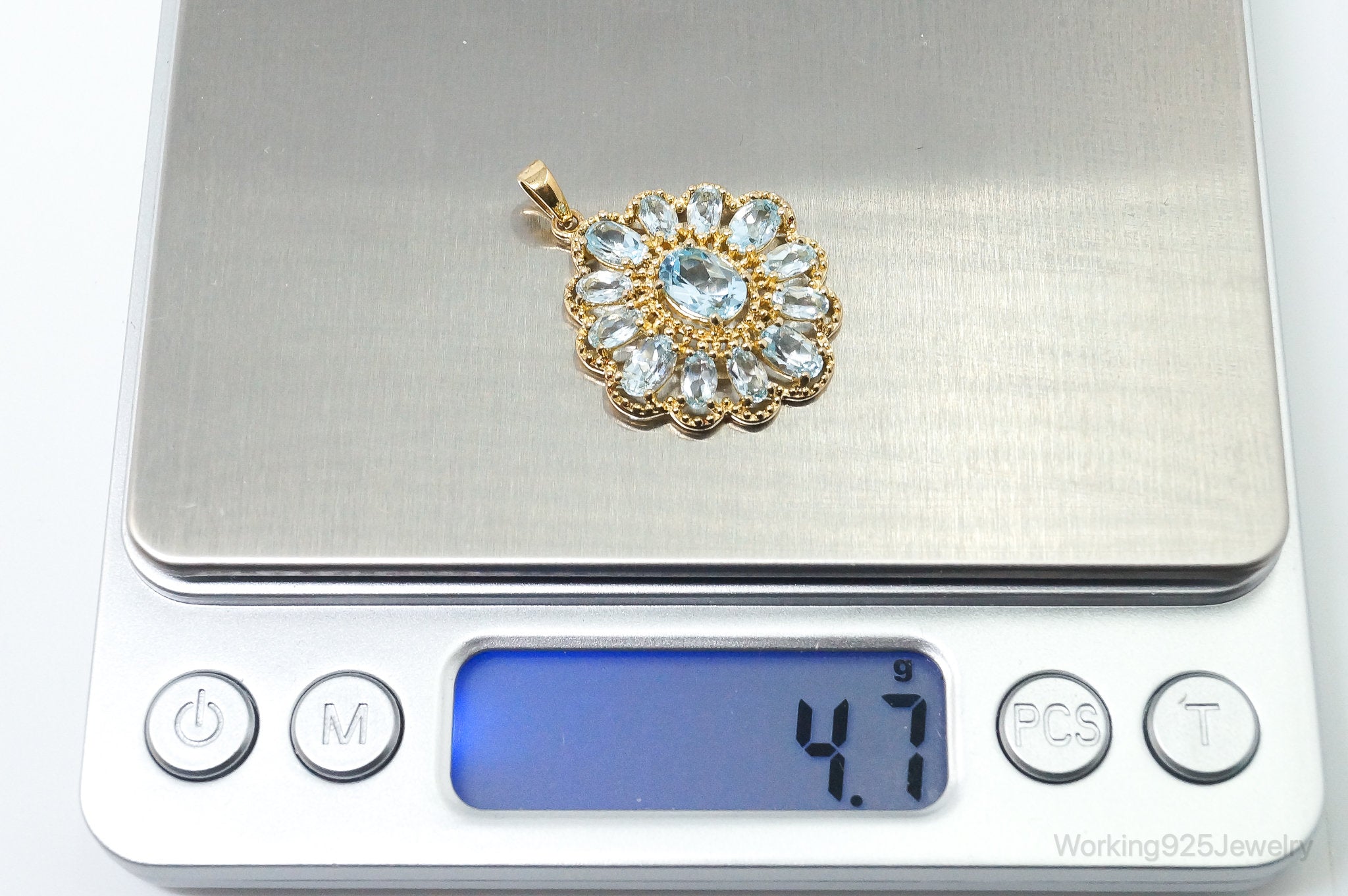 Designer Ross Simons Blue Topaz Gold Over Sterling Silver Pendant | Jewelry > Necklaces > Pendants | Wiccan Center