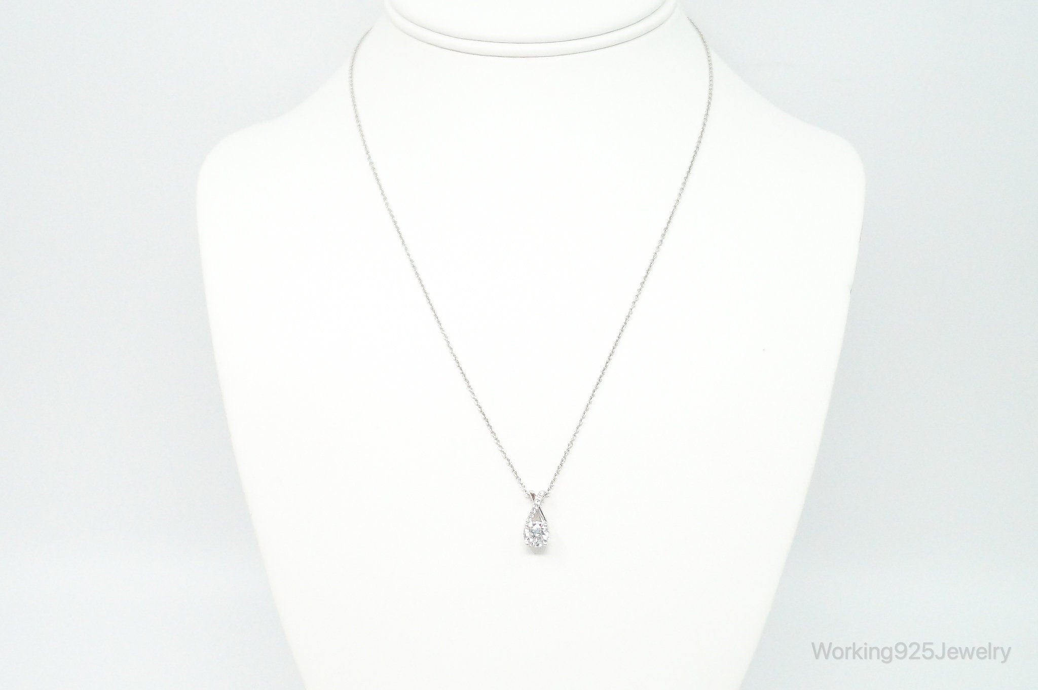 Vintage Designer Lafonn Cubic Zirconia Sterling Silver Necklace | Jewelry > Necklaces > Pendants | Wiccan Center